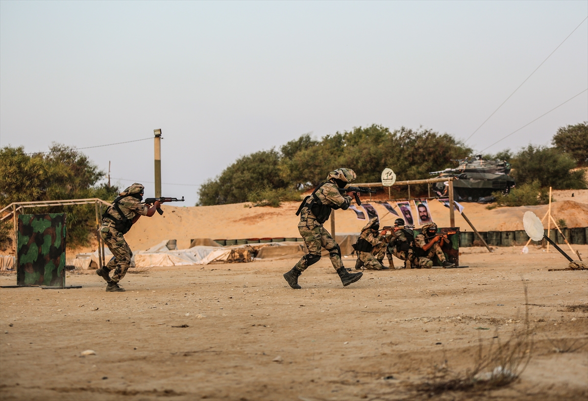 Gazze'deki Nasır Selahaddin Tugayları'ndan tatbikat - 0