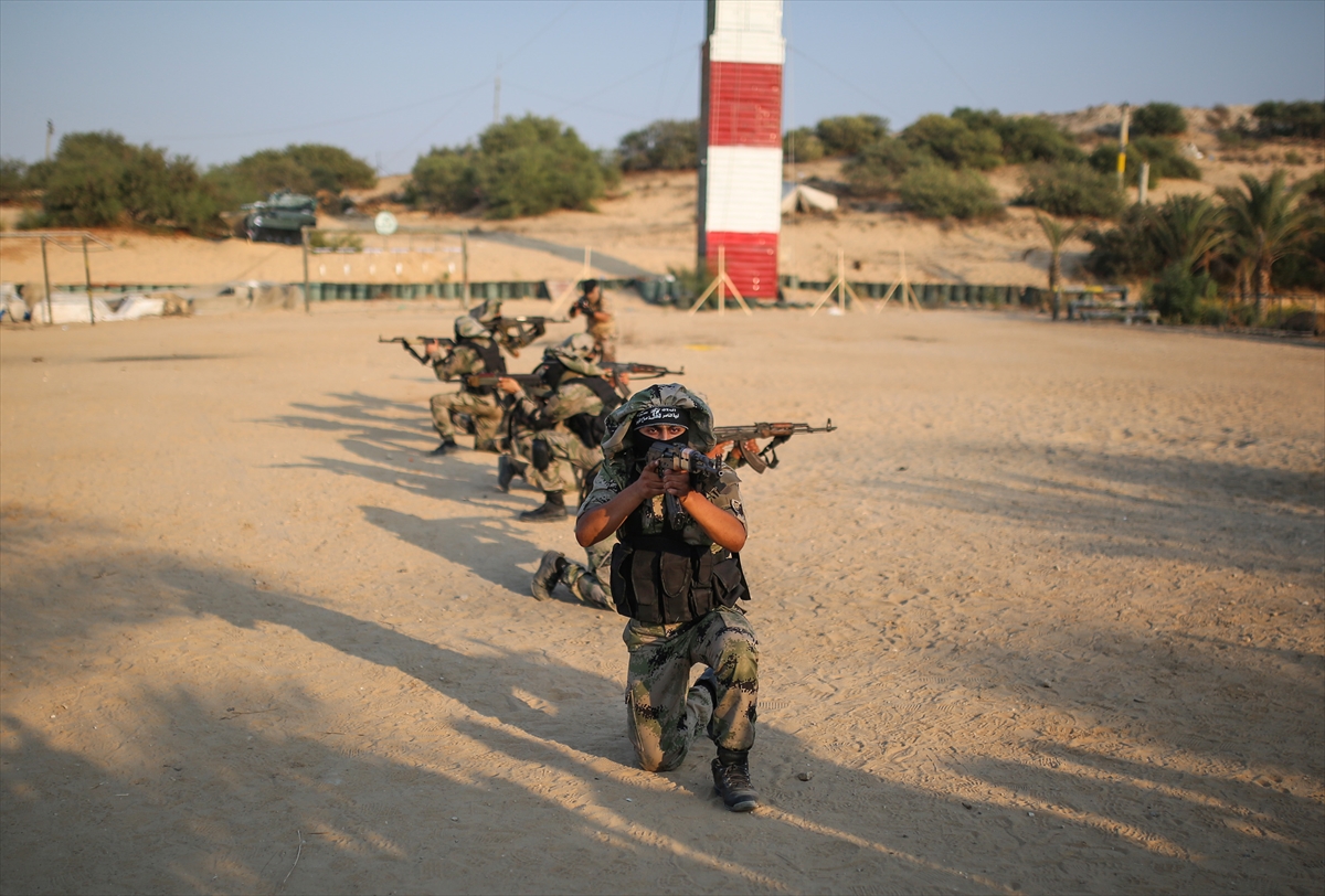 Gazze'deki Nasır Selahaddin Tugayları'ndan tatbikat - 0