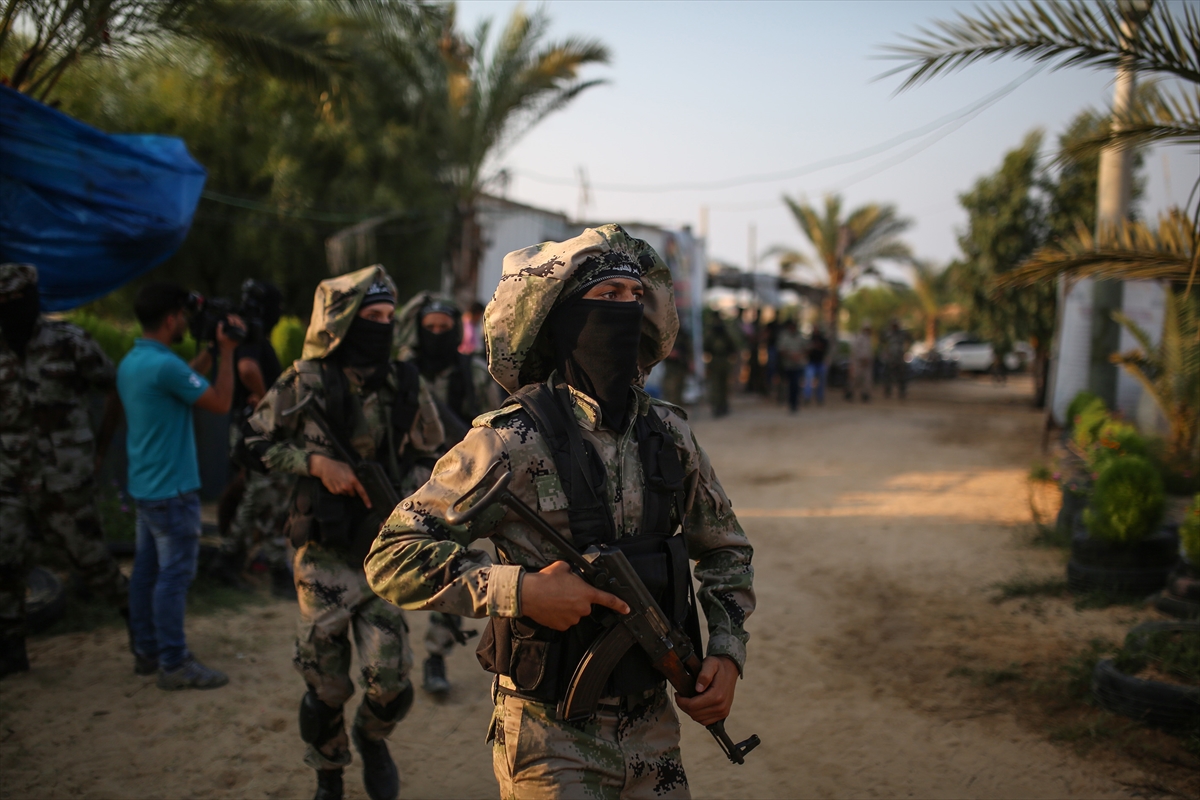 Gazze'deki Nasır Selahaddin Tugayları'ndan tatbikat - 0