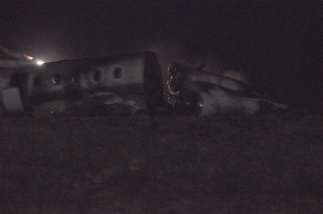 Düşen jetin enkazı görüntülendi - 0