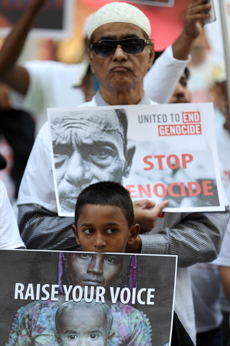 ABD'de Arakan protestosu - 0