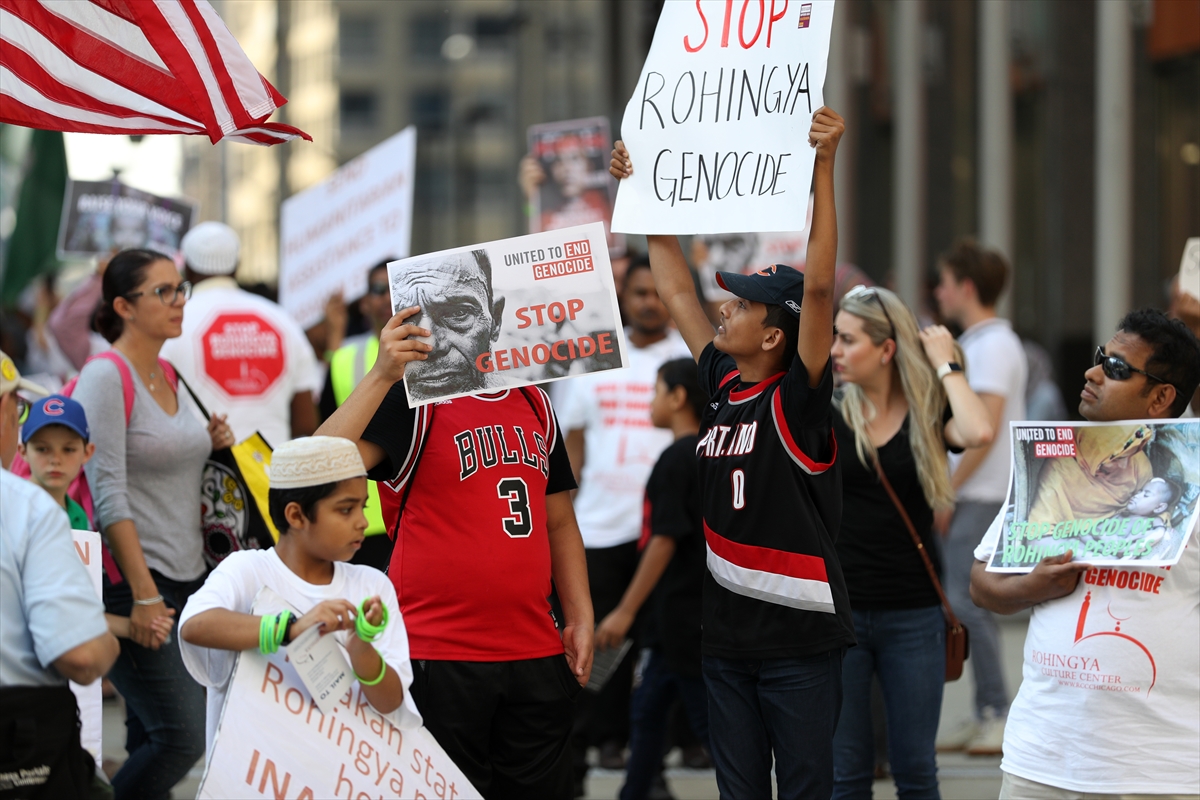 ABD'de Arakan protestosu - 0