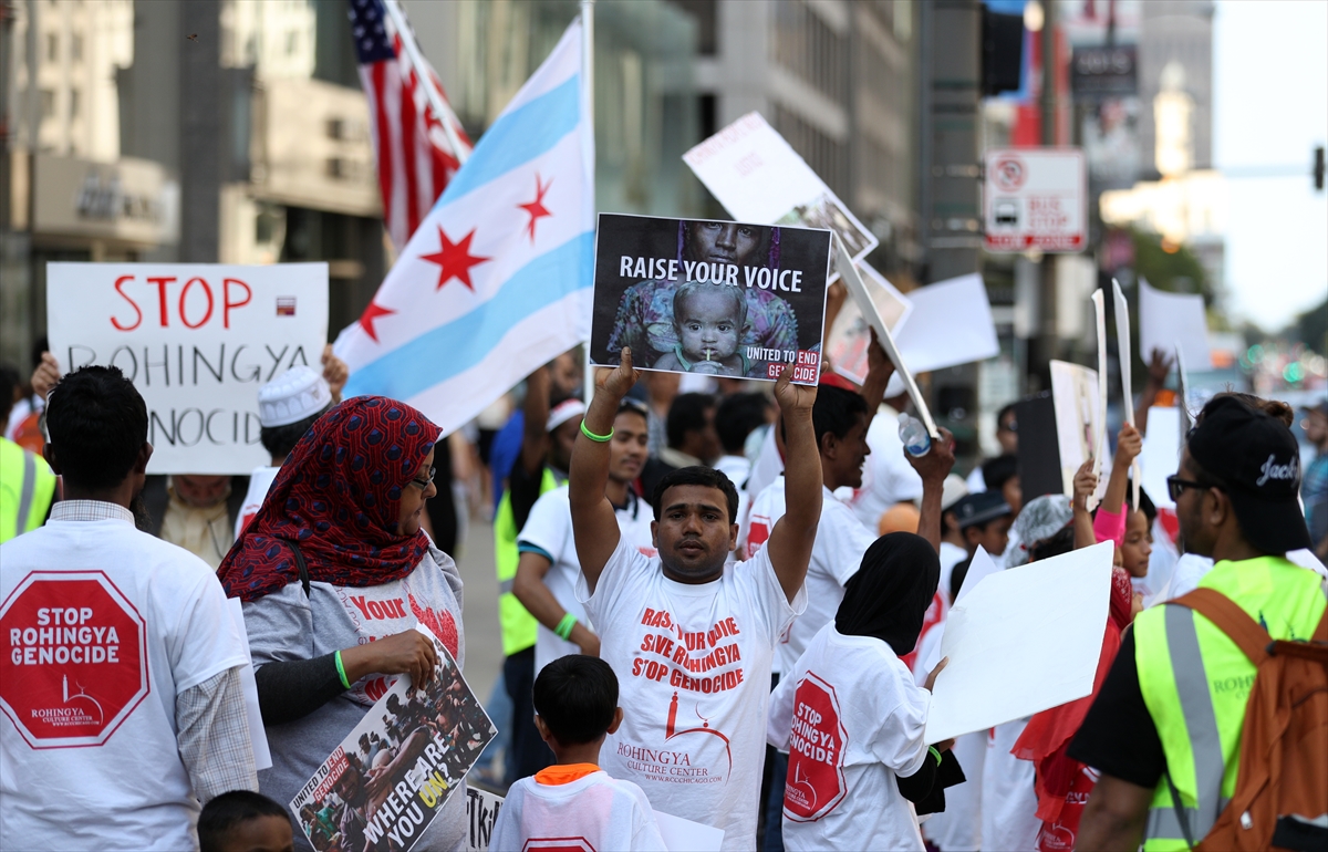 ABD'de Arakan protestosu - 0