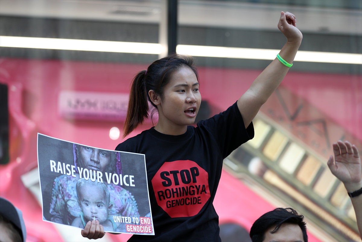 ABD'de Arakan protestosu - 0