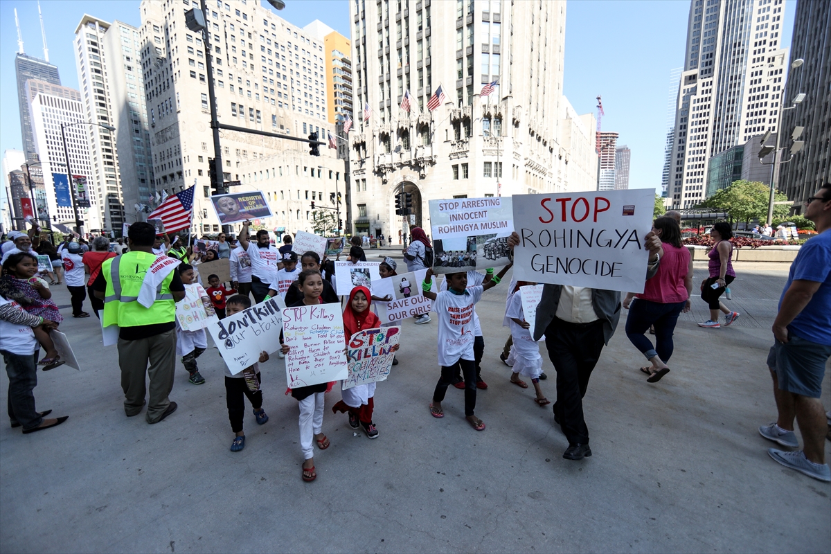 ABD'de Arakan protestosu - 0