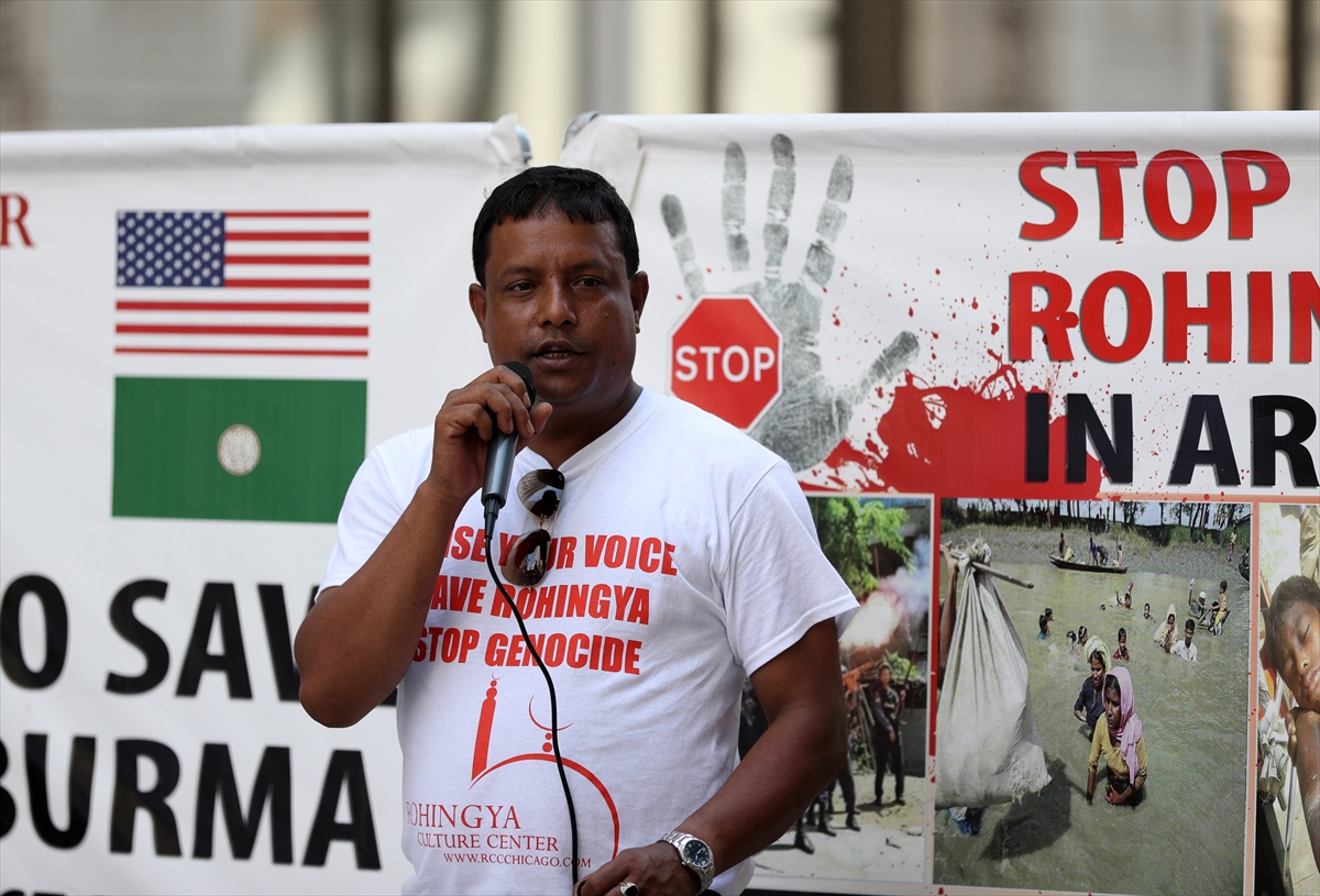 ABD'de Arakan protestosu - 0