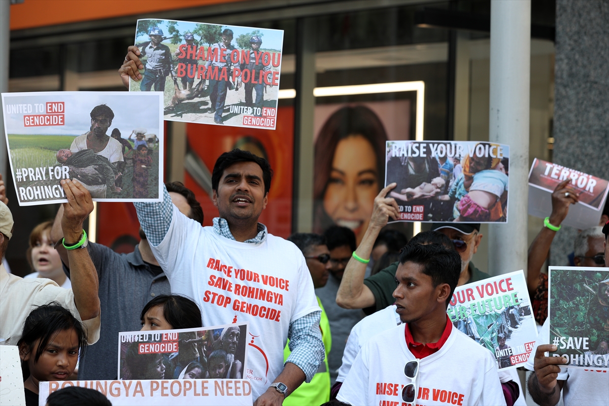 ABD'de Arakan protestosu - 0