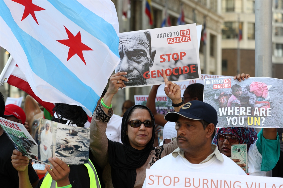 ABD'de Arakan protestosu - 0