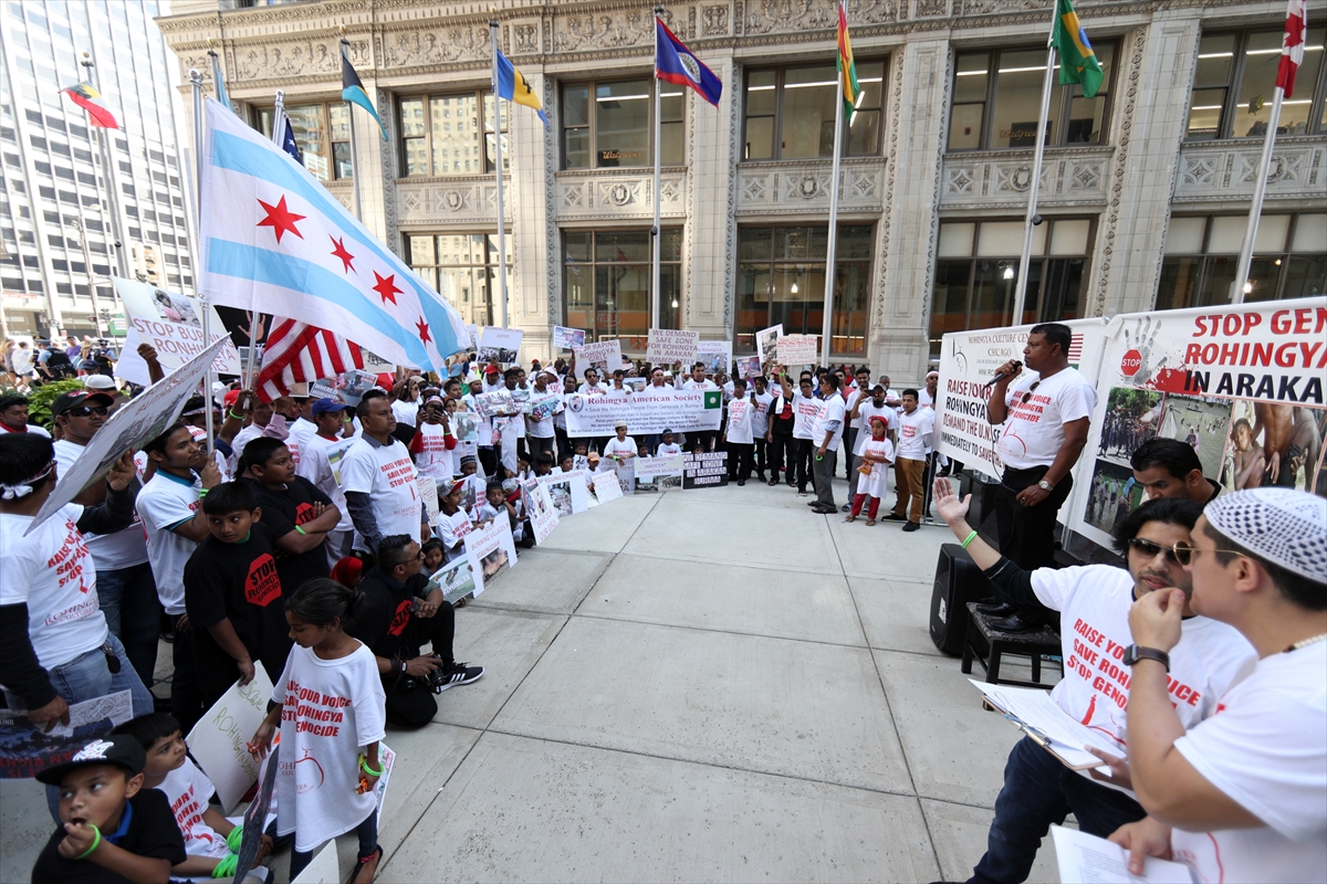 ABD'de Arakan protestosu - 0
