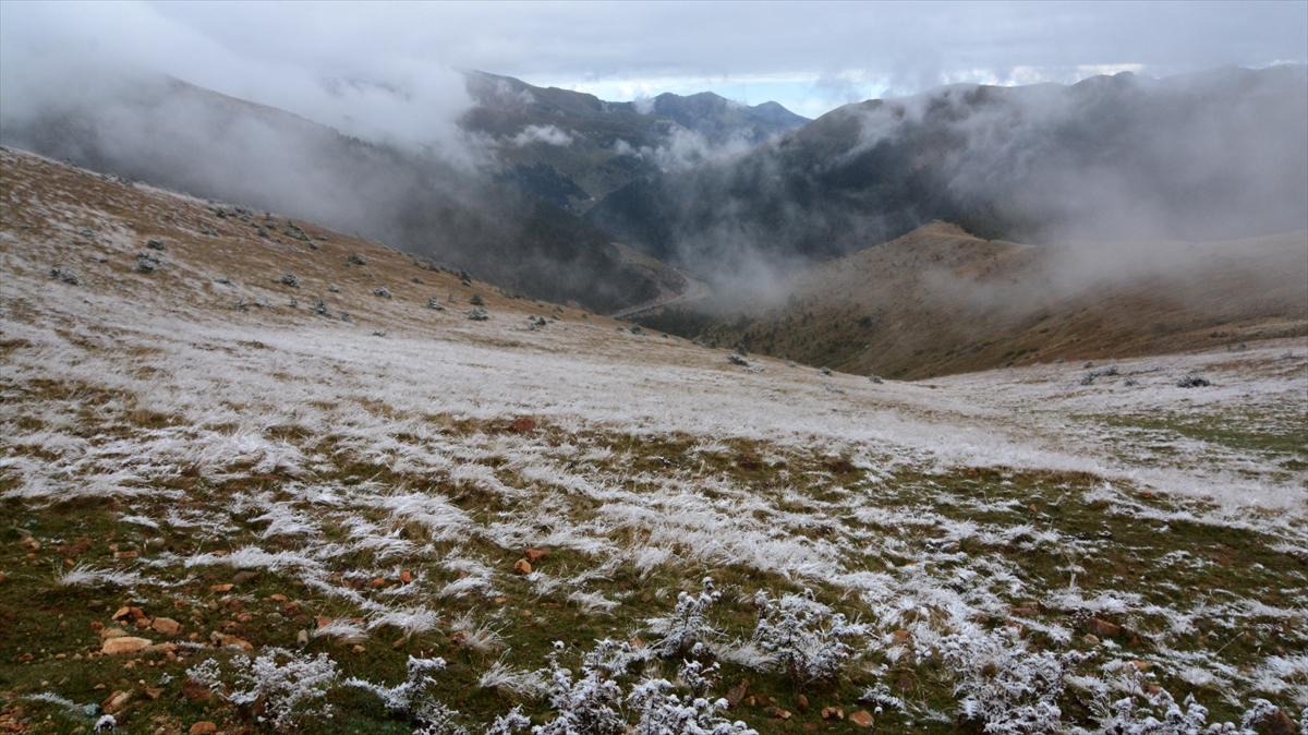 Zigana Dağı'na mevsimin ilk karı yağdı - 0