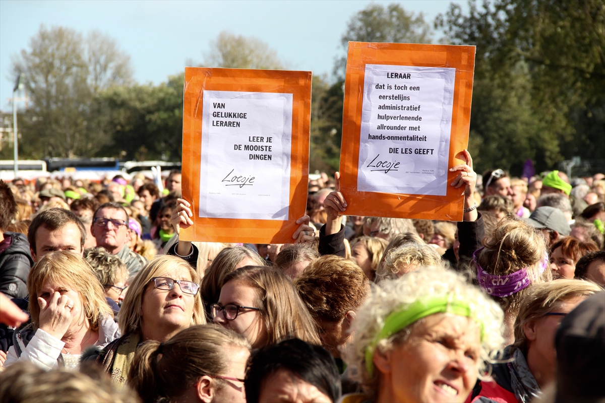 Hollanda'da öğretmenler greve gitti - 5
