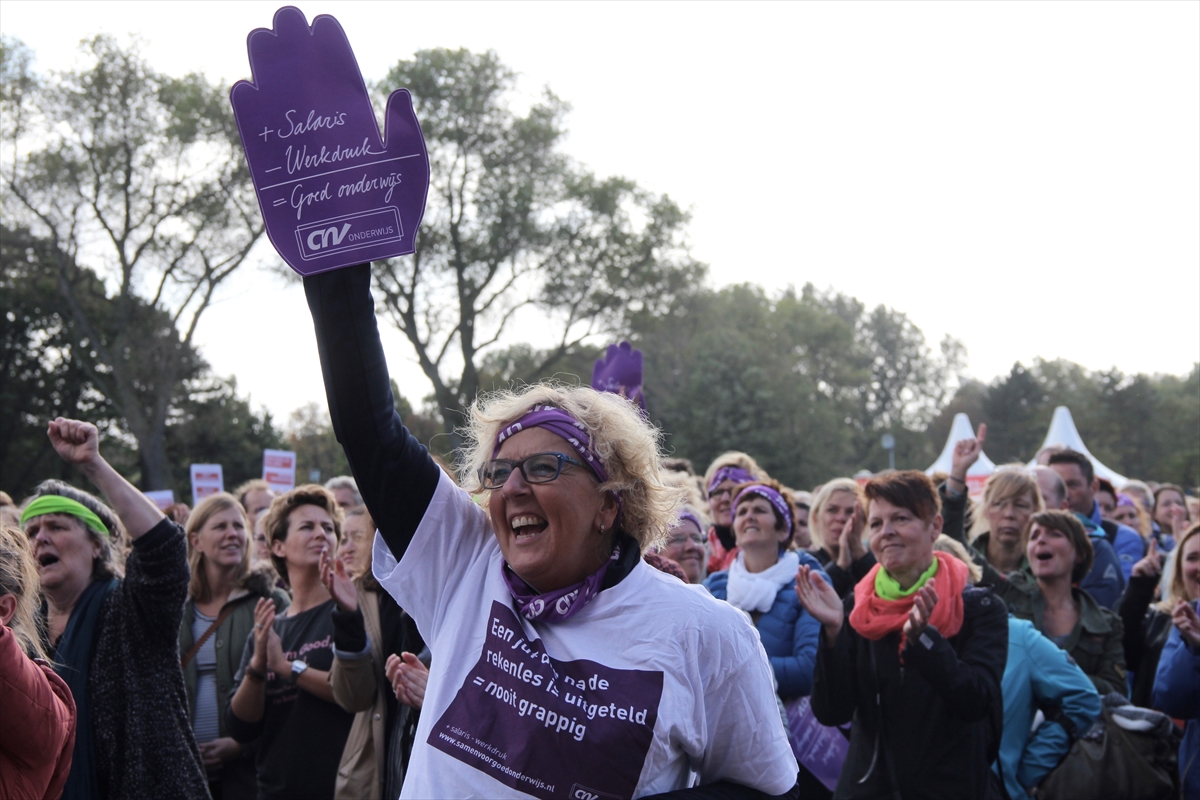 Hollanda'da öğretmenler greve gitti - 8