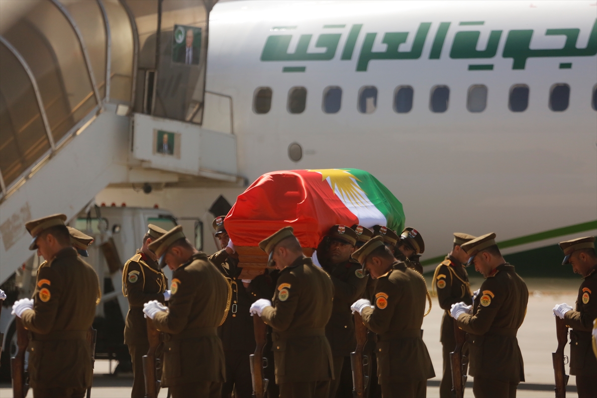 Talabani'nin naaşı Süleymaniye'ye getirildi - 0