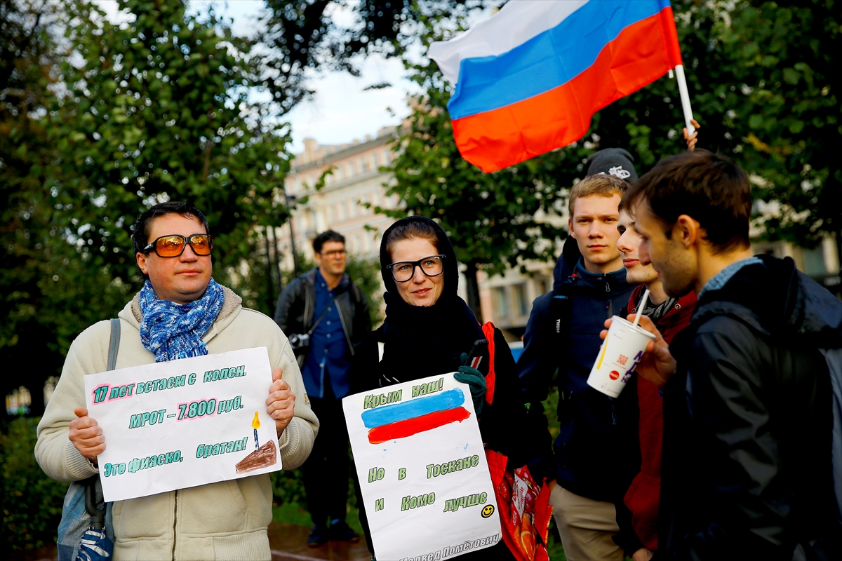 Putin doğum gününde protesto edildi! - 5