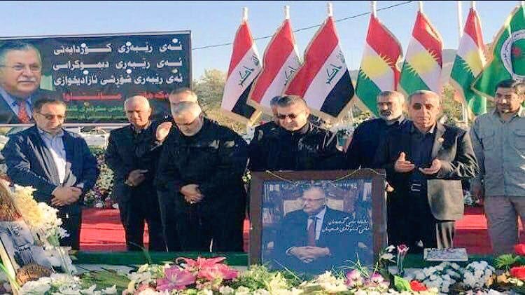 Kasım Süleymani, Celal Talabani'nin mezarını ziyaret etti - 0