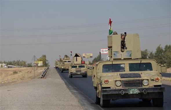 Erbil-Kerkük karayolunda Irak güçleri ve Peşmerge çatışıyor - 0