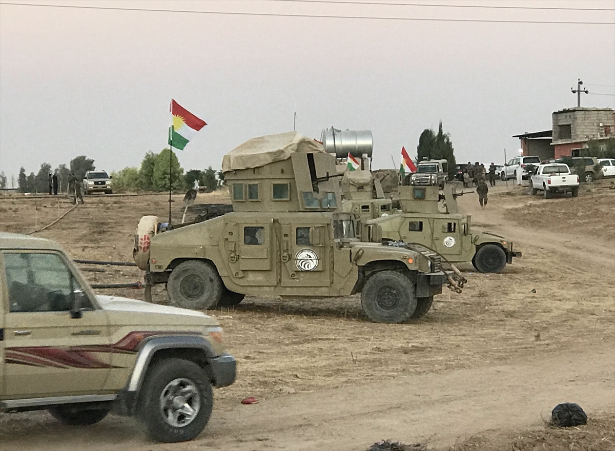 Irak güçleri ve Peşmerge karşı karşıya! Erbil-Kerkük karayolundan kareler - 0