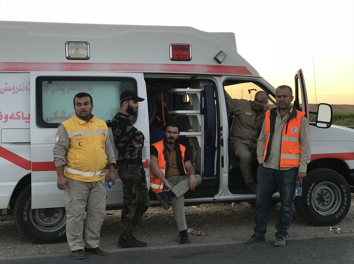 Irak güçleri ve Peşmerge karşı karşıya! Erbil-Kerkük karayolundan kareler - 0