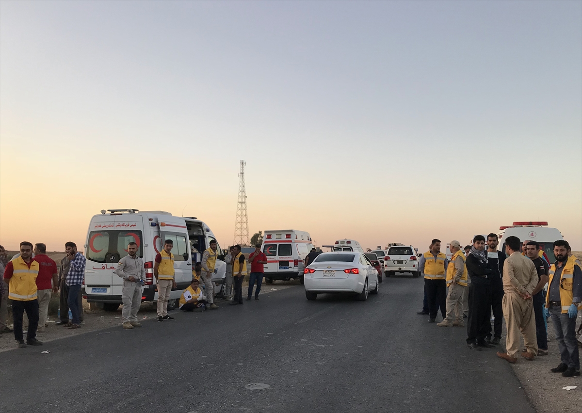 Irak güçleri ve Peşmerge karşı karşıya! Erbil-Kerkük karayolundan kareler - 0