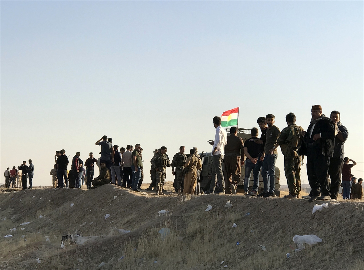 Irak güçleri ve Peşmerge karşı karşıya! Erbil-Kerkük karayolundan kareler - 0