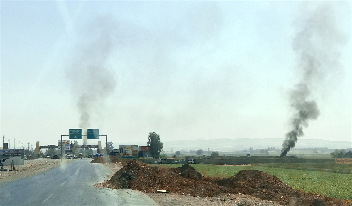 Irak güçleri ve Peşmerge karşı karşıya! Erbil-Kerkük karayolundan kareler - 0