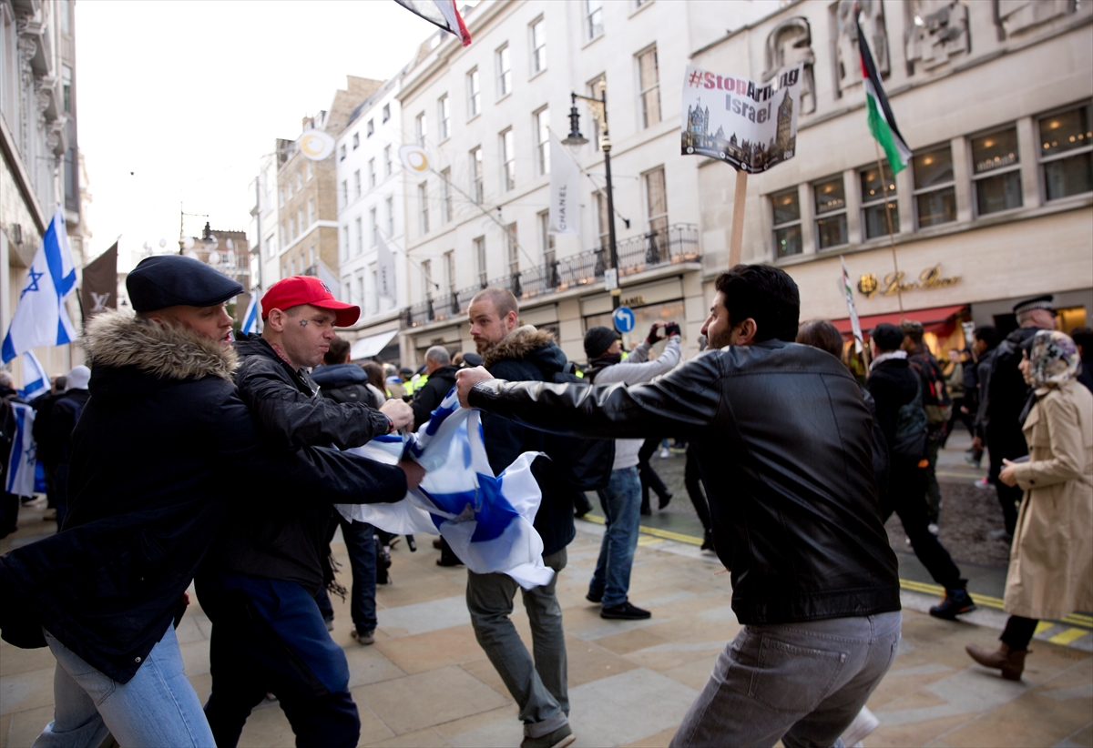 100. yılında Londra'da 'Balfour' protestosu - 0