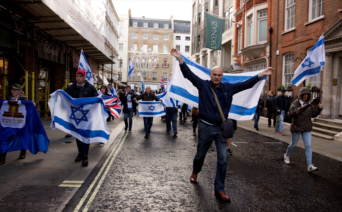 100. yılında Londra'da 'Balfour' protestosu - 0