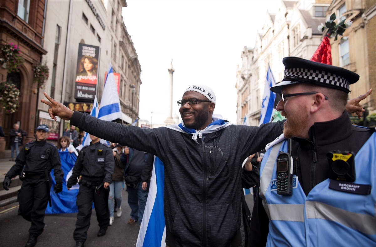 100. yılında Londra'da 'Balfour' protestosu - 0