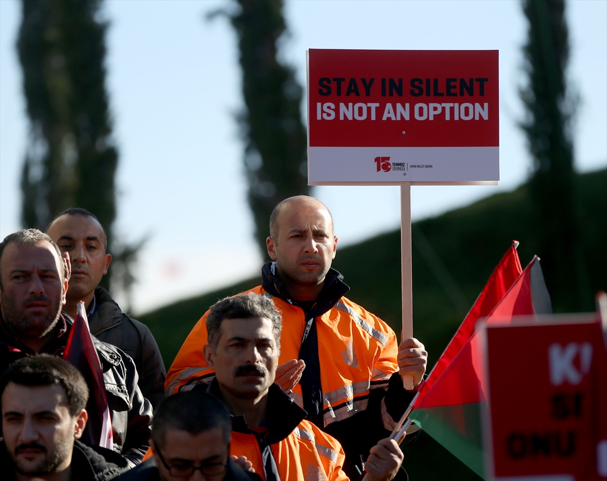 ABD'nin Kudüs kararı Şehitler Makamı'nda protesto edildi - 0