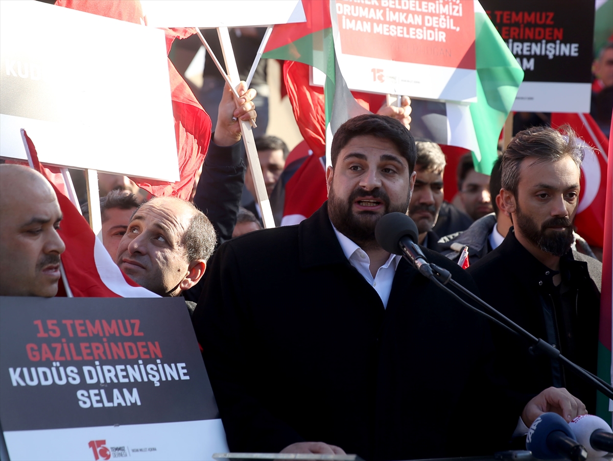 ABD'nin Kudüs kararı Şehitler Makamı'nda protesto edildi - 0