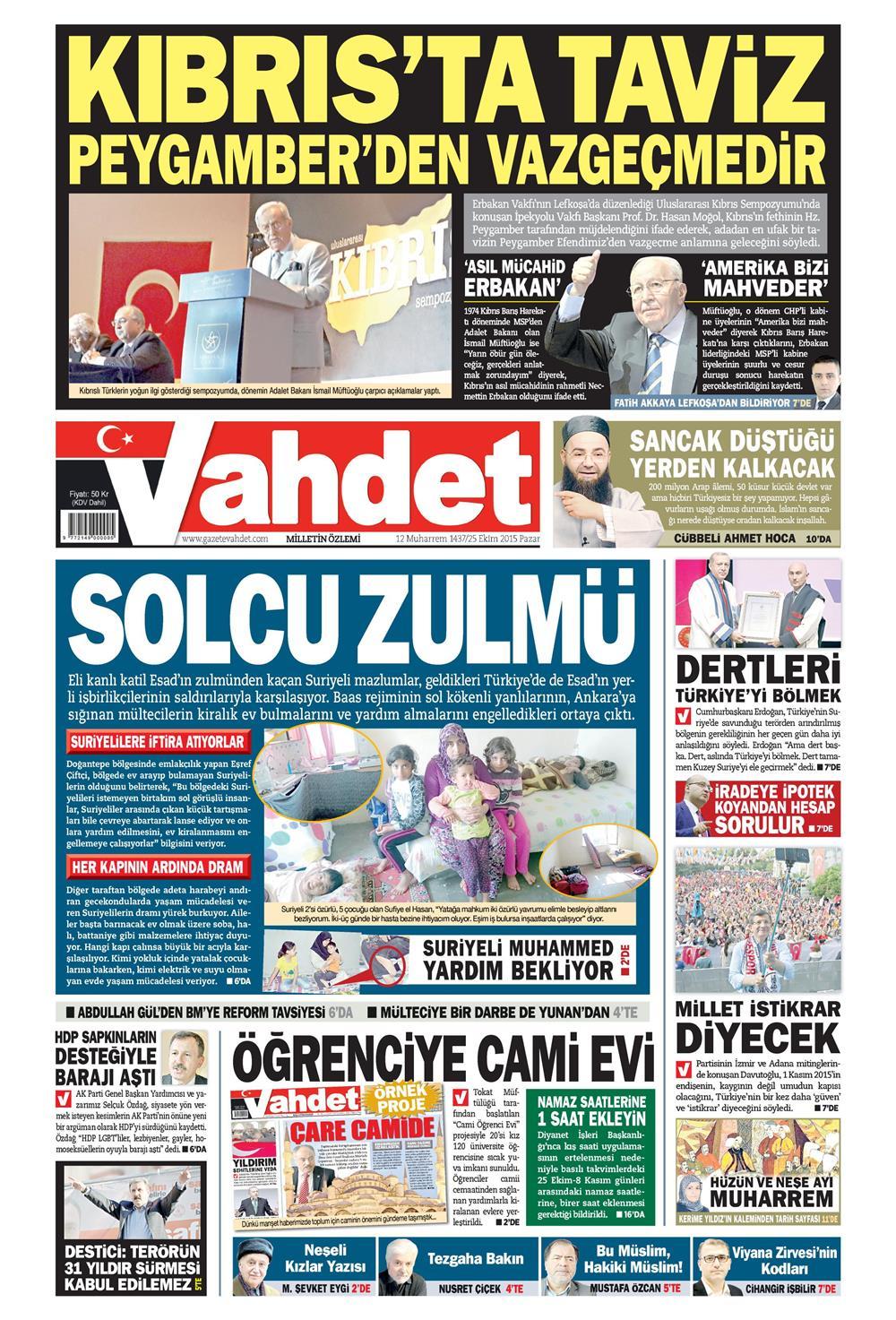 Gazeteler bugün ne yazdı? - 735