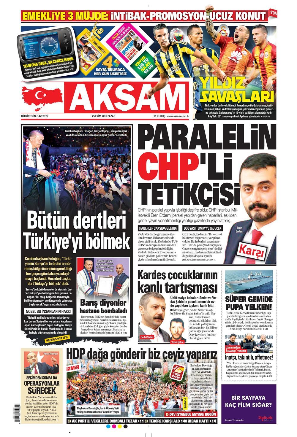 Gazeteler bugün ne yazdı? - 574