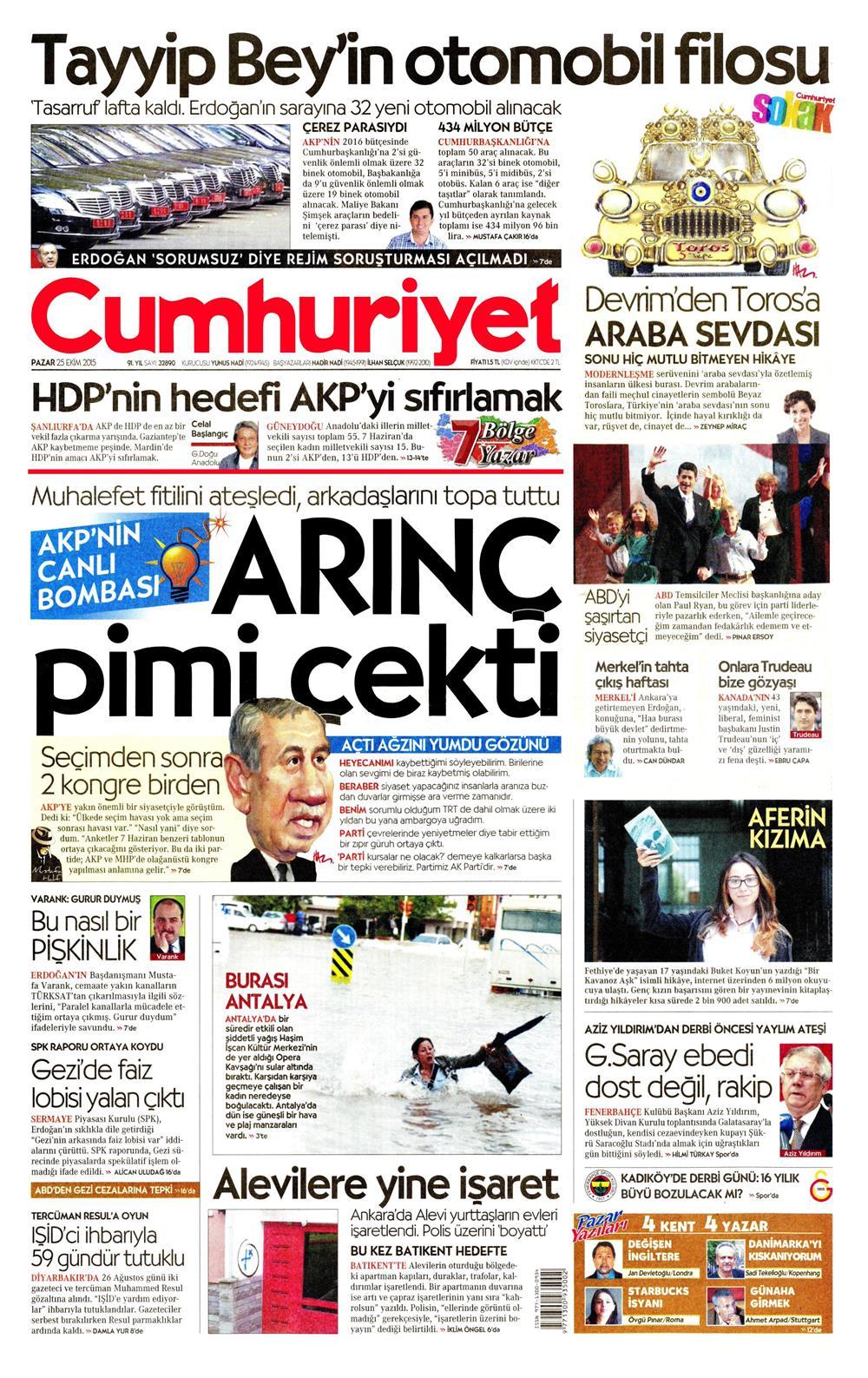 Gazeteler bugün ne yazdı? - 937