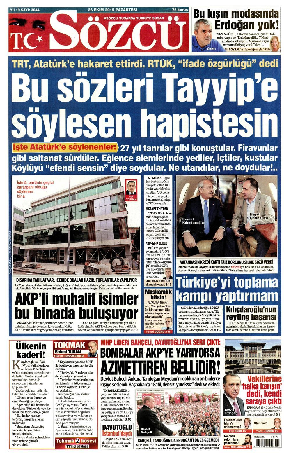 Gazeteler bugün ne yazdı? - 10