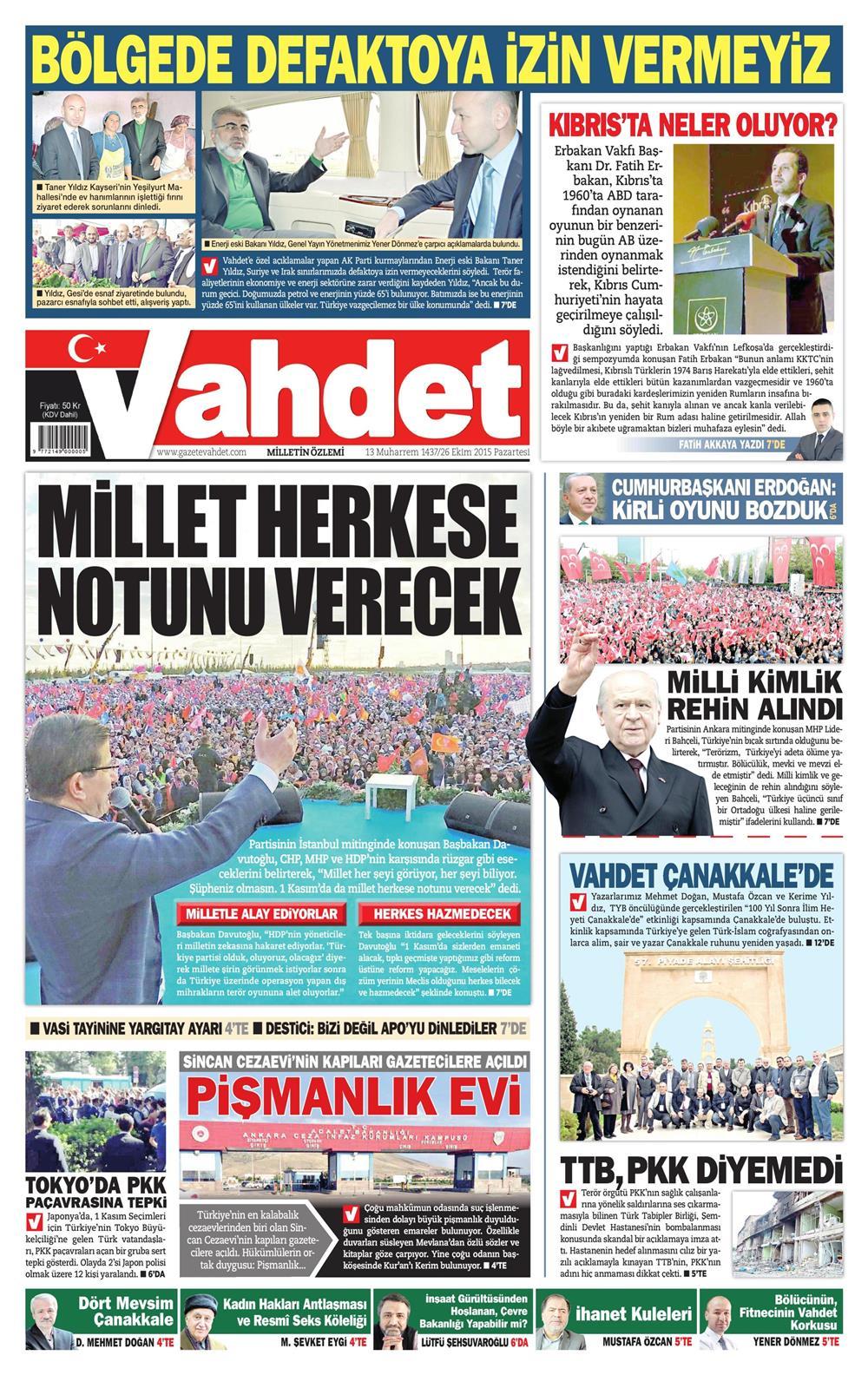 Gazeteler bugün ne yazdı? - 14