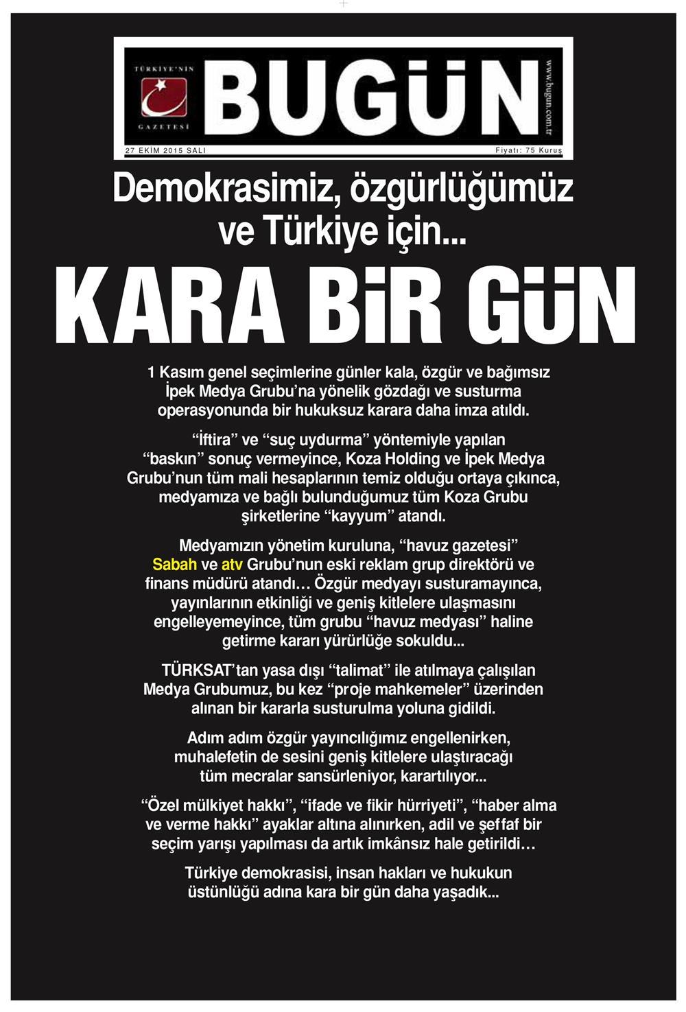 Gazeteler bugün ne yazdı? - 23