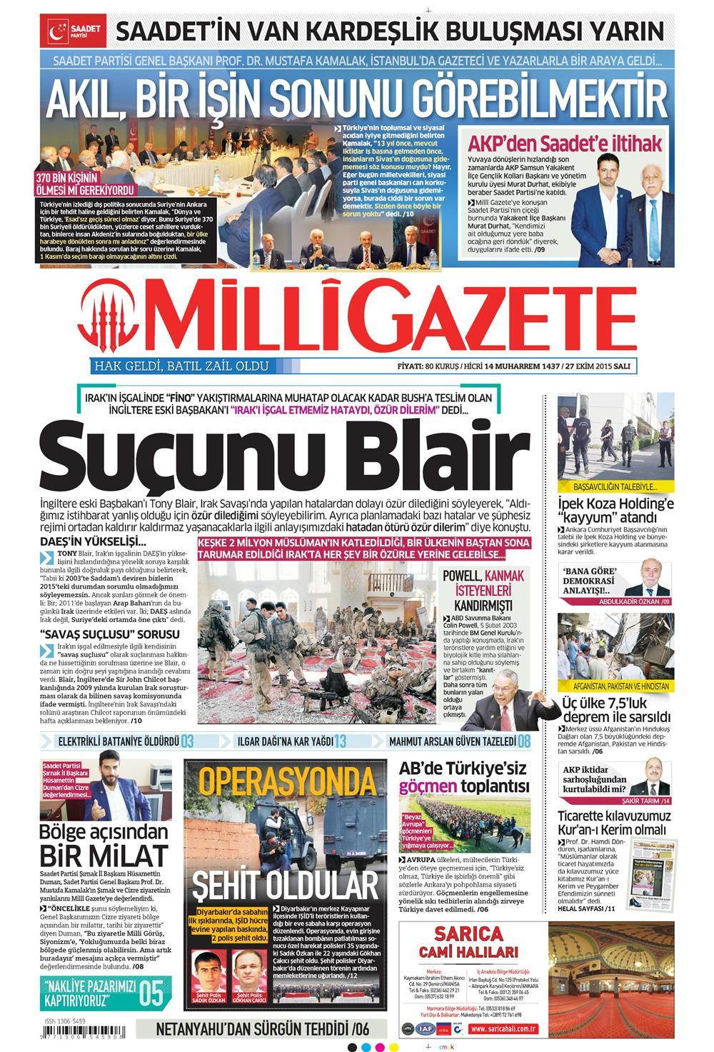 Gazeteler bugün ne yazdı? - 16