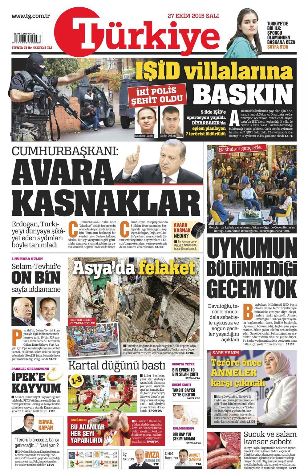 Gazeteler bugün ne yazdı? - 12