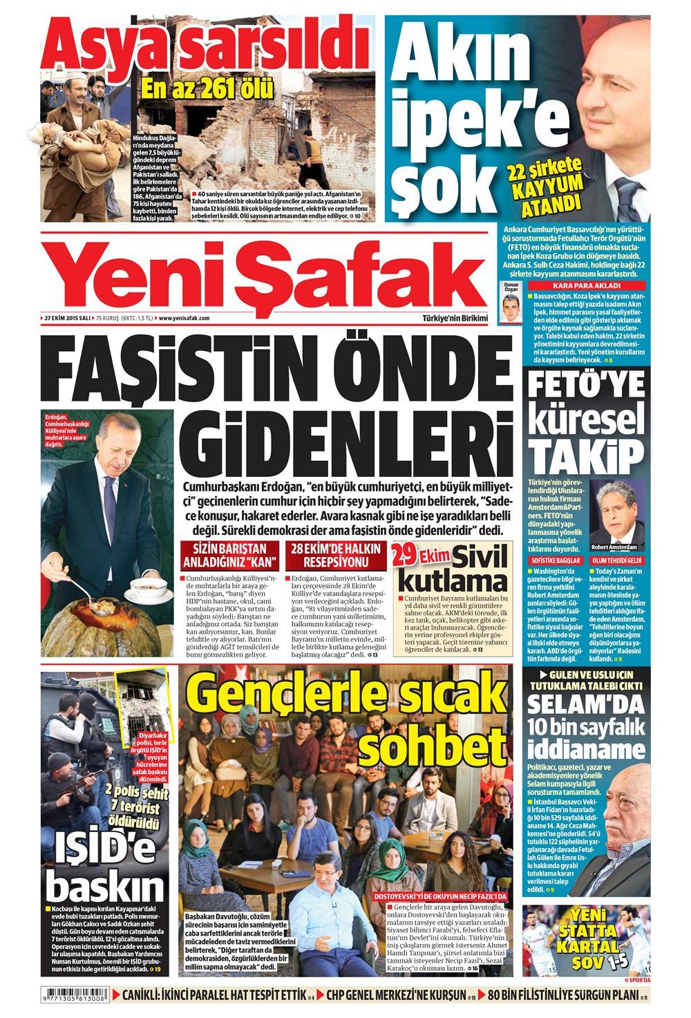 Gazeteler bugün ne yazdı? - 1