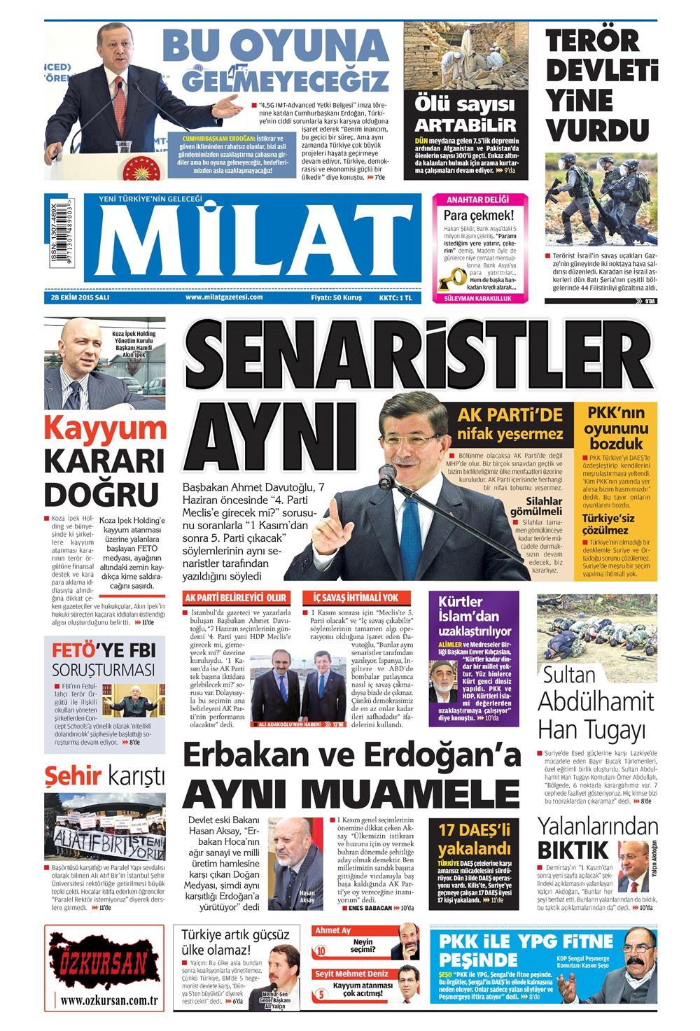 Gazeteler bugün ne yazdı? - 8