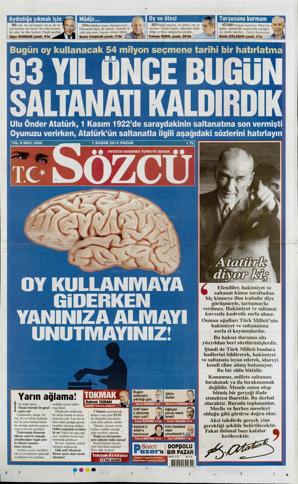 Gazeteler bugün ne yazdı? - 8