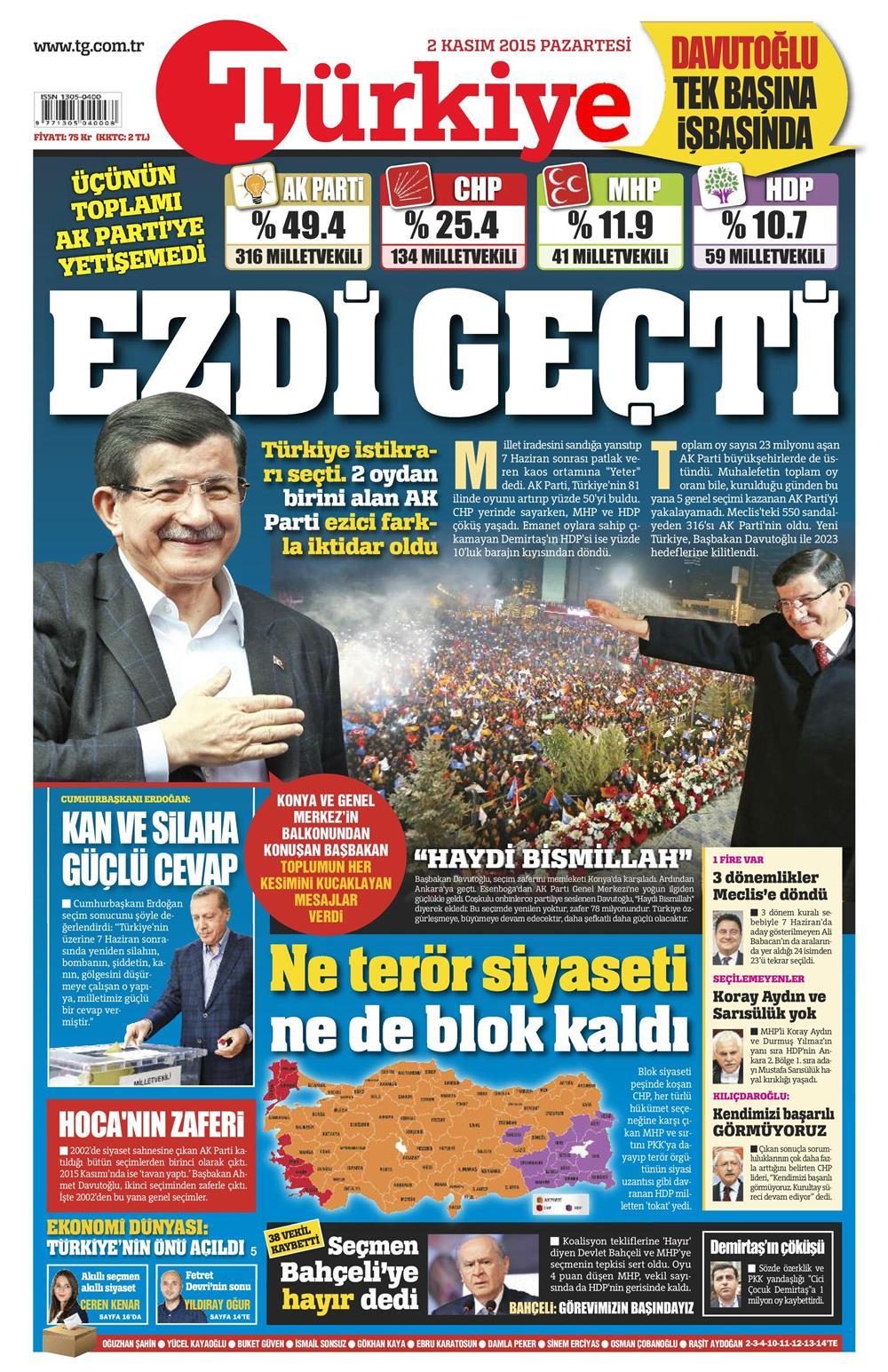 Gazeteler bugün ne yazdı? - 1