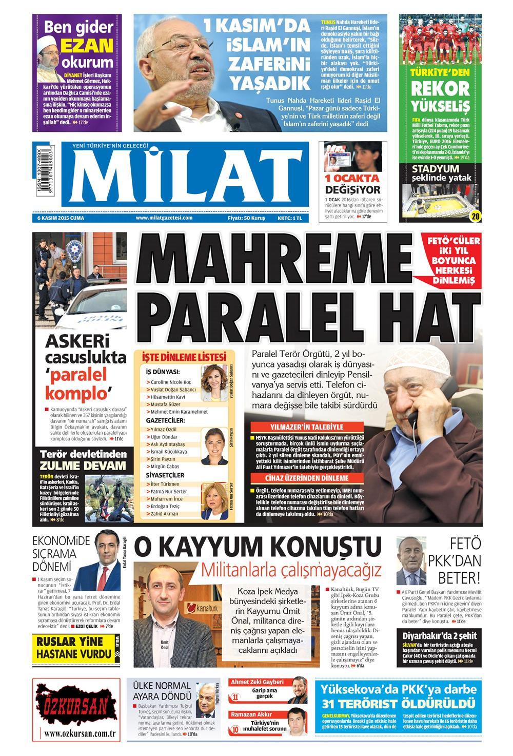 Gazeteler bugün ne yazdı? - 6