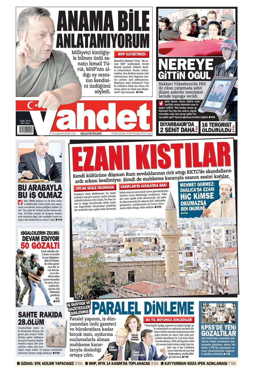 Gazeteler bugün ne yazdı? - 25