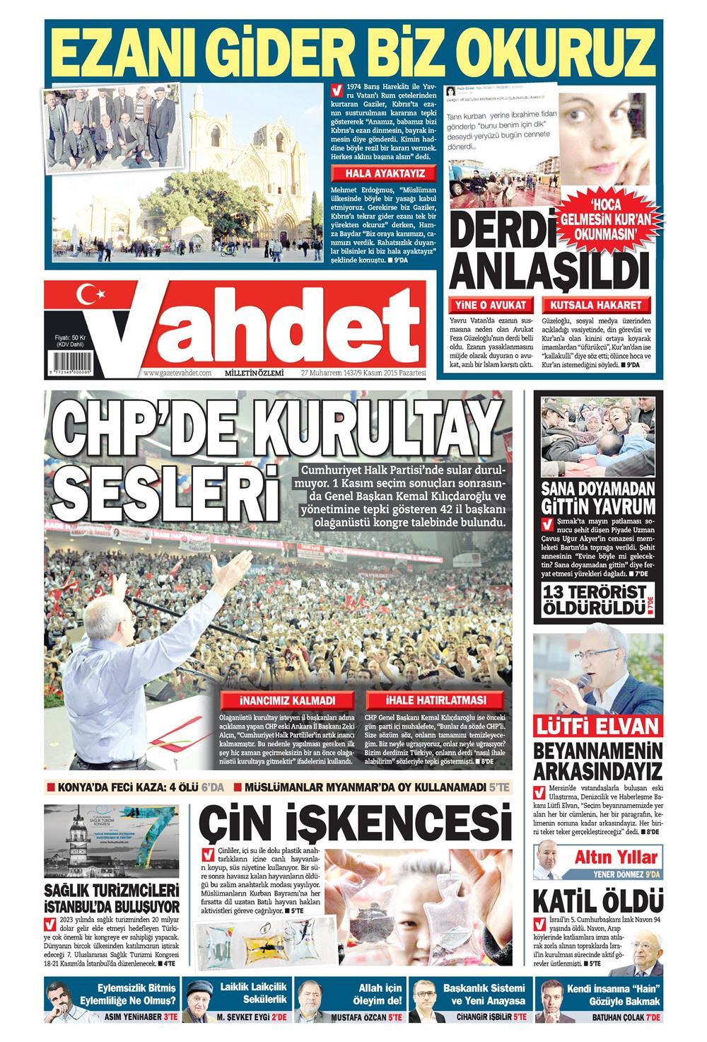 Gazeteler bugün ne yazdı? - 9