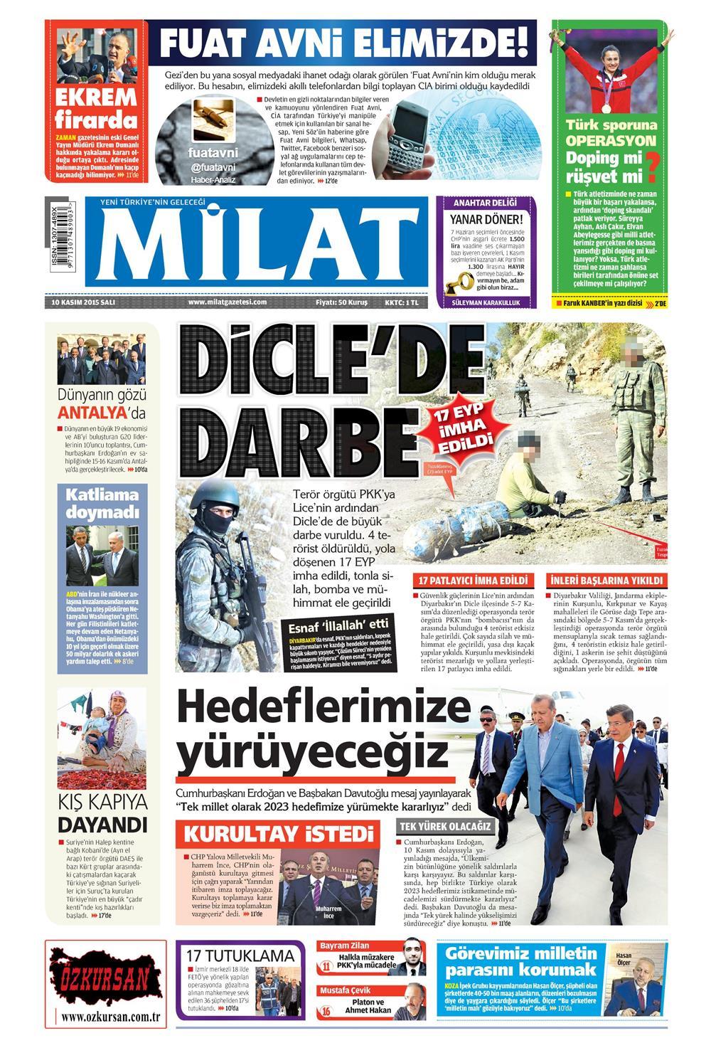 Gazeteler bugün ne yazdı? - 23