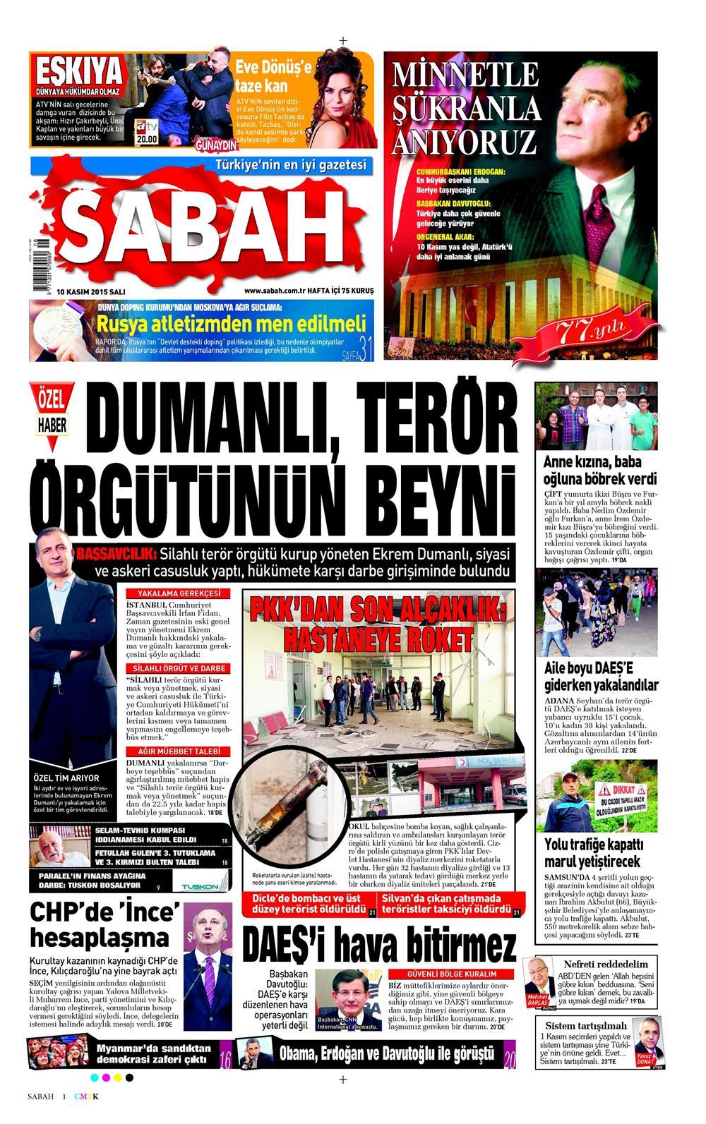 Gazeteler bugün ne yazdı? - 1