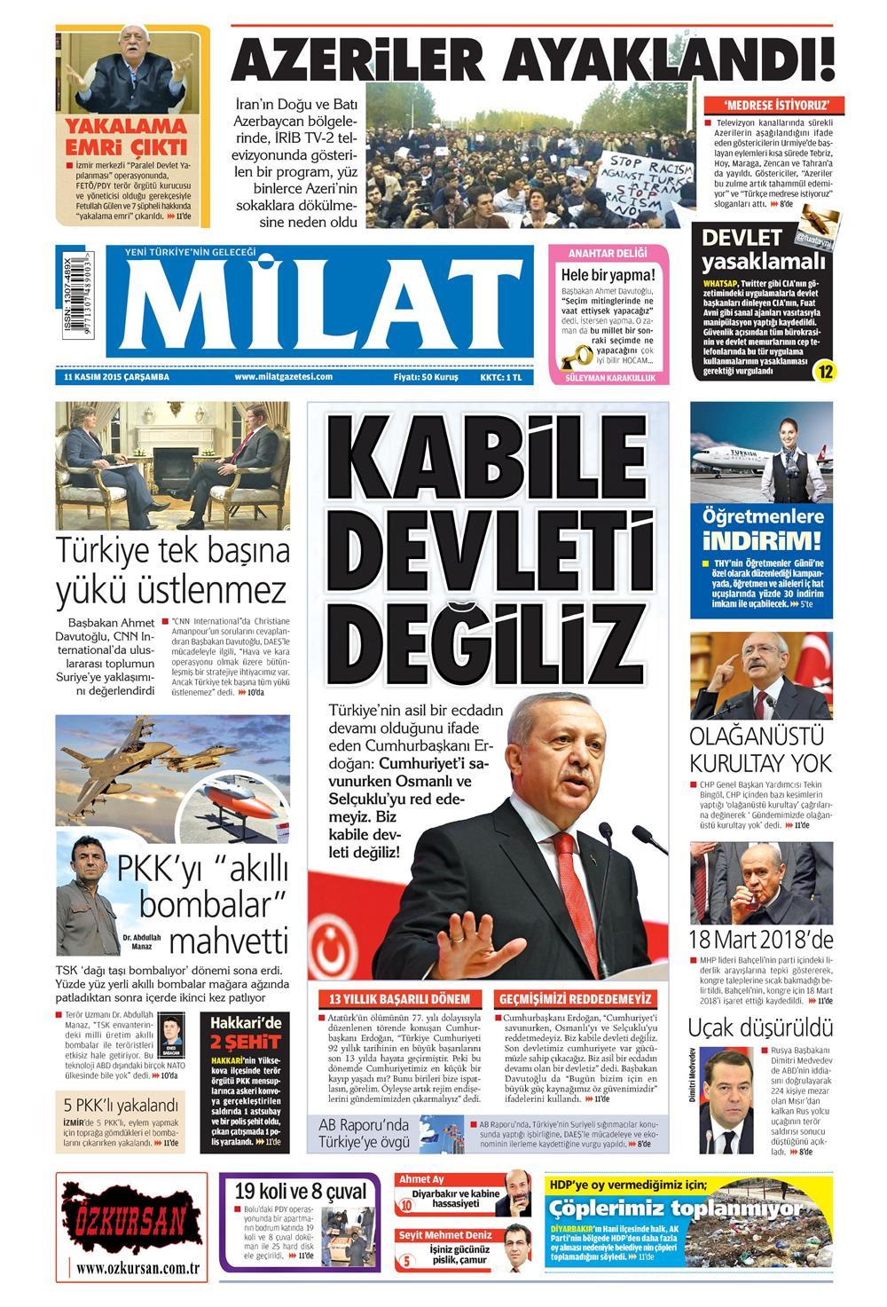 Gazeteler bugün ne yazdı? - 13