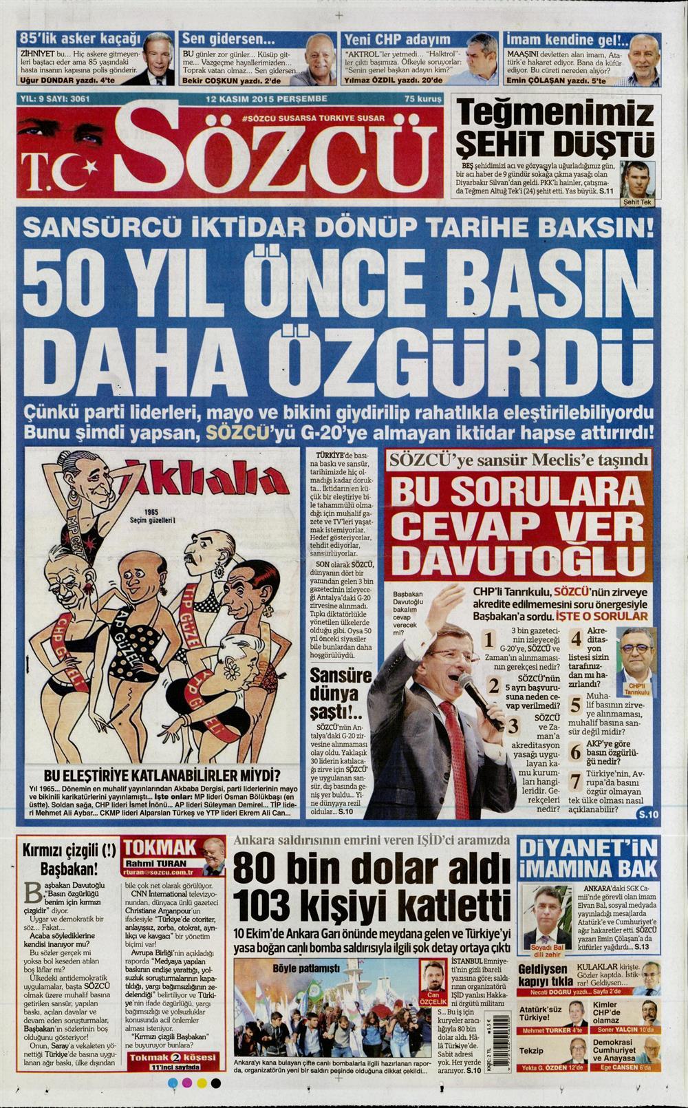 Gazeteler bugün ne yazdı? - 783