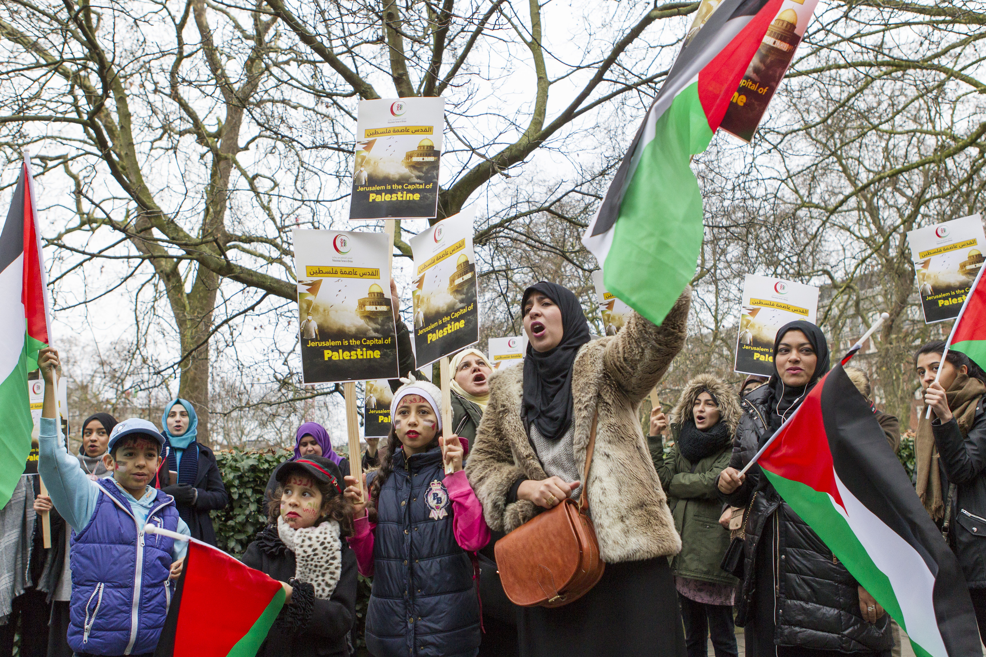 ABD'nin Kudüs kararı Londra'da protesto edildi - 0